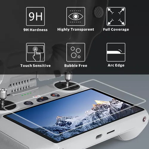 Vista 7 de Arzroic Kit de Capucha Protectora Solar RC 2 con Protector de Pantalla para DJI Mini 5 Pro/Mini 4 Pro/Mavic 4 Pro/Flip/Air 3S/Air 3 Accesorios