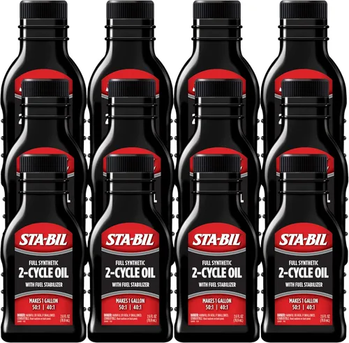 Vista 17 de STA-BIL Aceite Totalmente Sintético de 2 Ciclos - Con Estabilizador de Combustible Para Hasta 12 Meses de Protección - 1 Galón Multi-Mezcla