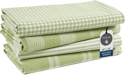 Vista 34 de LANE LINEN Paños de cocina 100% algodón, ultra suaves, absorbentes, de secado rápido, toallas de cocina, paños de lavado multitejido