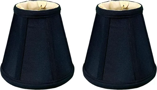 Vista 209 de Royal Designs, Inc. BS-707FC-6AGL Deep Empire Basic - Pantalla para lámpara con clip de llama, 3.5 x 6 x 5.75 pulgadas, color dorado antiguo