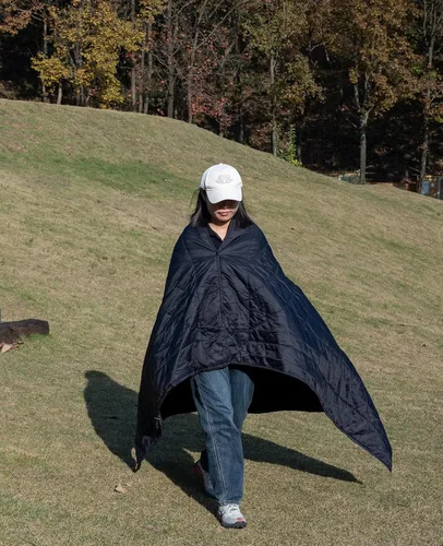 Vista 5 de iClimb - Manta de camping ultraligera y compacta con aislamiento Thinsulate 3M