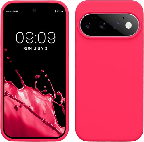 Vista 396 de kwmobile Funda Compatible con Google Pixel 6 - Funda de teléfono de silicona de TPU con acabado suave - Océano Profundo