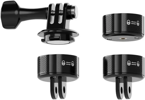 Vista 9 de Accesorios magnéticos para GoPro, base de liberación rápida para bicicleta, selfie stick, monopie, soporte de trípode, compatible con GoPro Hero