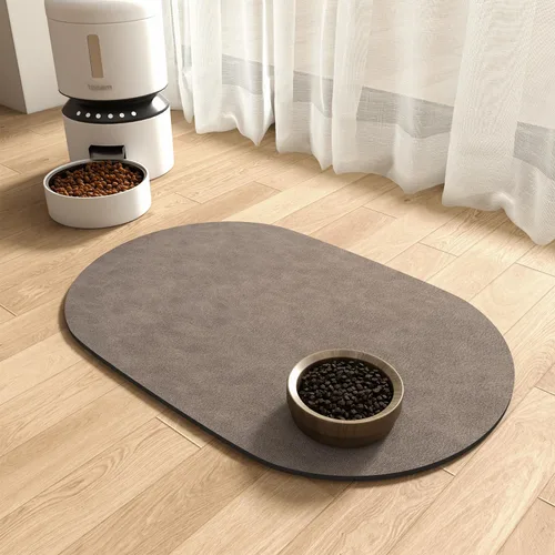 Vista 14 de Tapete absorbente de comida para perros y gatos, tapete para comida y agua, tapete de secado rápido para alimentos para mascotas, almohadilla