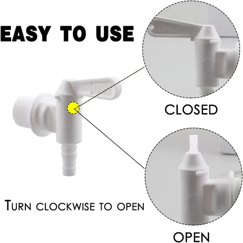 Vista 3 de Paquete de 2 cubos de embotellado con espita de plástico, espita de repuesto para cerveza o refrescos caseros
