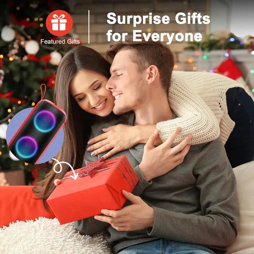 Vista 8 de Altavoz Bluetooth con sonido estéreo HD de 360°, micrófono integrado, Bassup, nuevo altavoz inalámbrico portátil IPX7 impermeable, a prueba