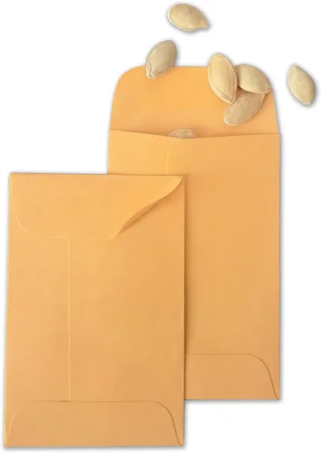 Vista 5 de Xxcxpark 200 sobres para monedas #1 de 2.25 x 3.5 pulgadas, sobres de papel kraft marrón clásico para piezas pequeñas, solapa engomada para monedas