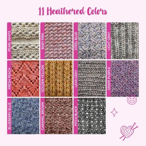 Vista 7 de Cotton to The Core - Hilo de algodón de peso worsted para ganchillo y tejer, paquete de 3 (654 yardas / 300G / 10.58 oz), patrones gratuitos, apto