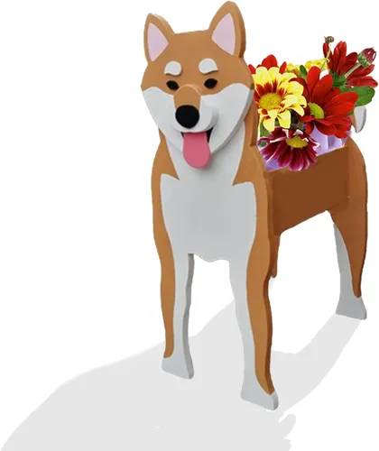 Vista 60 de Macetero de flores para perros, regalos para mujeres, bonitas macetas de PVC para perros, macetas para interiores y exteriores, maceta de jardín