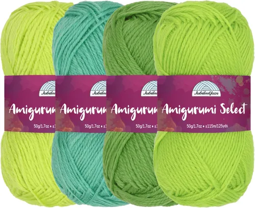 Vista 22 de JubileeYarn Amigurumi Select - Hilo de acrílico para bebé - Surtido de inspiración 83-4 madejas