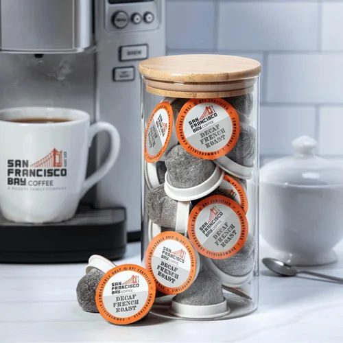 Vista 6 de Café de Francisco Bay OneCup, 80 unidades, una sola porción, compatible con cafeteras Keurig K-cup