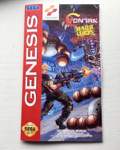 Vista 6 de Contra Hard Corps Enhanced Edition (Sega Genesis Megadrive) - Reproduction Cartridge with Clamshell Case and Manual