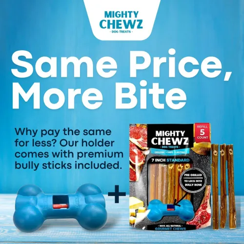 Vista 2 de Palitos de carne jumbo de 7 pulgadas (paquete de 5) con dispositivo de seguridad incluido – sin asfixia/palitos de pizza totalmente naturales