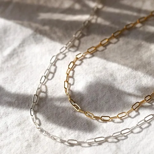 Vista 5 de CHESKY - Gargantilla de oro para mujer, chapado en plataoro de 14 quilates, gargantilla de cuentas satélite, delgada, de moda, collares de clip