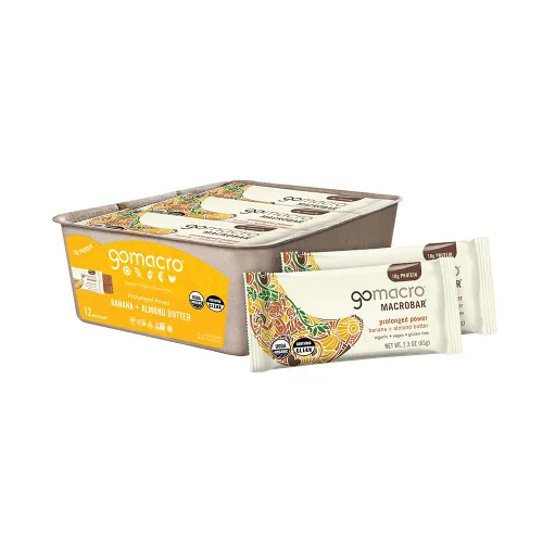 Barritas de proteína GoMacro veganas y orgánicas