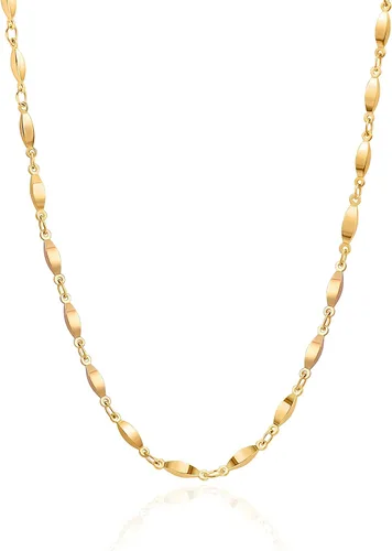 Vista 10 de Aobei Pearl - Gargantilla de oro de 18 quilates con cadena de clip, cadena de bolas y dijes perlas barrocas biwa para mujeres Cadena de estación