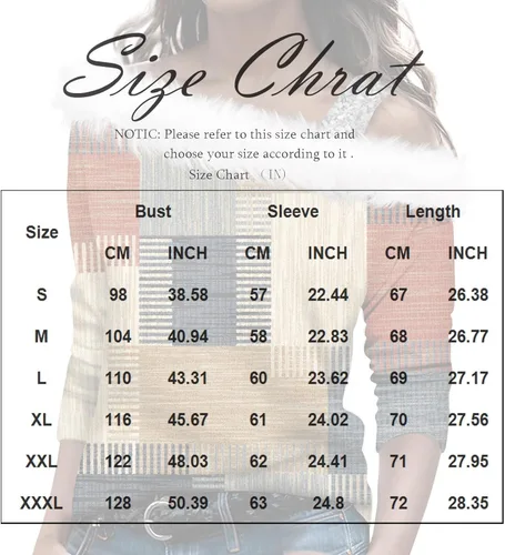 Vista 2 de Camisas de manga larga para mujer, de manga larga, a la moda, con estampado holgado, hombros descubiertos, traje de vacaciones