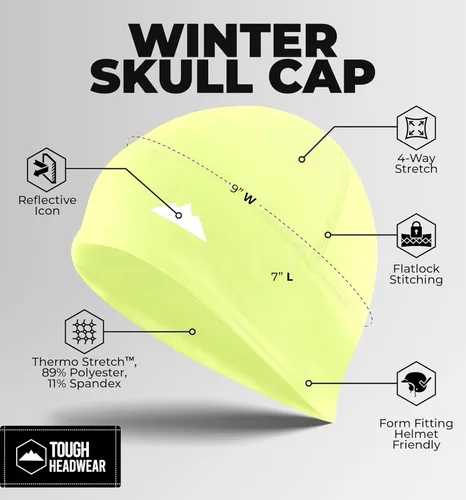 Vista 18 de Tough Headwear Skull Cap for Men-Motorcycle Head Cap,Sweat Caps for Men, Skull Cap Helmet Liner,Running Beanie Parent