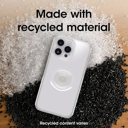 Vista 8 de OtterBox + Pop Symmetry Clear Series - Funda para iPhone 14 Pro (solamente) - Embalaje no minorista - Transparente