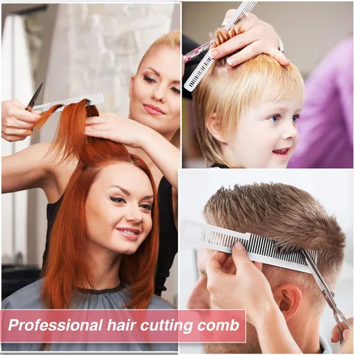 Vista 2 de Potchen Peine de corte de pelo, 3 piezas, peine profesional para peluquería resistente al calor, accesorios para peluquerías, hogares, hogar, salón