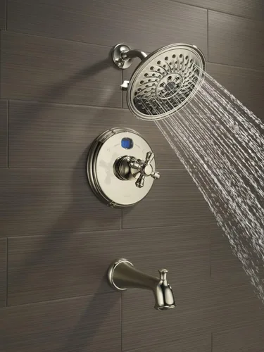 Vista 7 de Delta Faucet RP52153 Carlisle, Desviador Pull-Up con boquilla de bañera, cromo, 0.5, 0.5