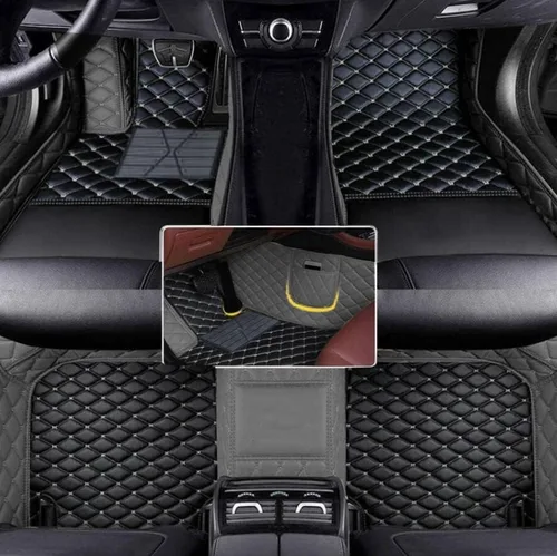 Vista 26 de Alfombrillas de cuero completas a medida para auto - Mejora el interior de tu vehículo con forros de piso específicos para vehículos - Perfectas