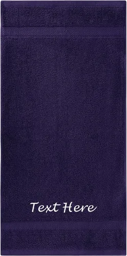 Vista 67 de Juego de Toallas Personalizadas con Texto Bordado - Paquete de 2 Sábanas de Baño de Algodón Turco Altamente Absorbentes y Súper Suaves para Spa