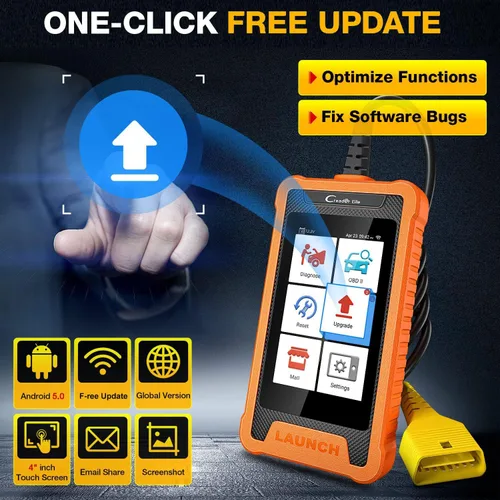 Vista 8 de LAUNCH Creader Elite 2026 para escáner OBD2 de sistema completo Mercedes-Benz MB Sprinter Maybach, herramienta de escaneo de diagnóstico