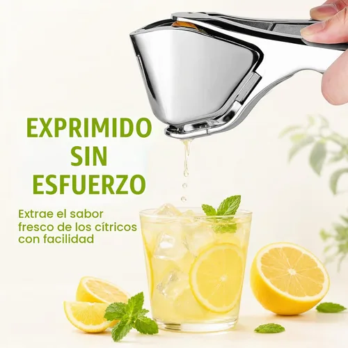 Vista 3 de Exprimidor de limón de acero inoxidable, exprimidor de cítricos