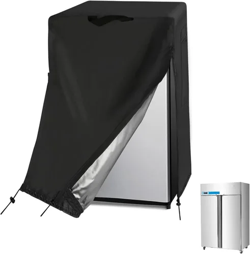 Vista 18 de Cubierta para refrigerador Guisong, impermeable y a prueba de polvo, protectora para congeladores verticales, adecuada para la mayoría de mini