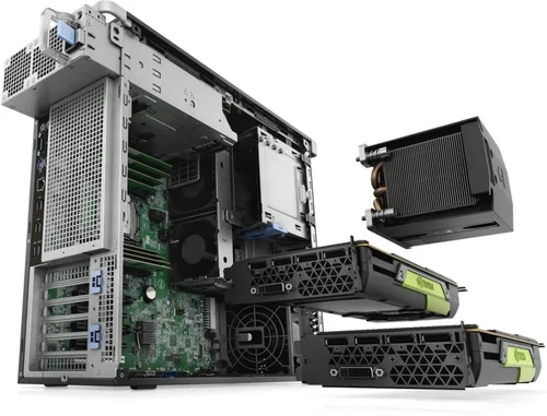 Vista 7 de Dell Precision T5820 Workstation Desktop (2018) Core i9-2TB HDD + 512GB SSD - 128GB RAM - RTX 4000 18 núcleos @ 4.6 GHz - CPU de 10ª