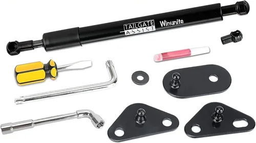 Winunite Compatible con F150 2015-2025 Asistente de Compuerta Trasera – Material de Acero Inoxidable, Descenso Controlado Silencioso, No Más