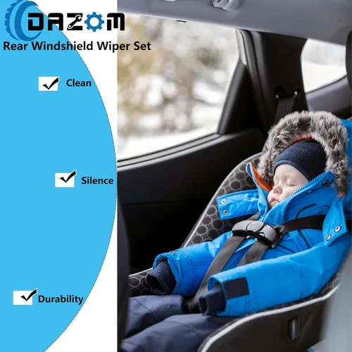 Vista 6 de Juego de limpiaparabrisas trasero de repuesto para Toyota 4Runner 2003 2004 2005 2006 2007 2008 2009, montaje de accesorios de tapa