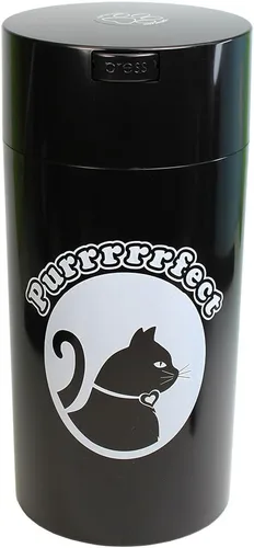 Vista 9 de Pawvac Contenedor de almacenamiento de alimentos para mascotas sellado al vacío de 3 onzas; patas blancas y negras