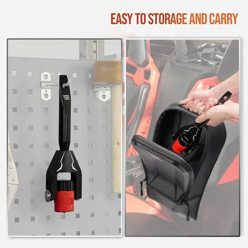 Vista 4 de kemimoto Herramienta de cambio de correa X3 compatible con Can am Maverick X3 Max Turbo R RR 2017 2018 2019 2020 2021, 2022 Kit de extracción