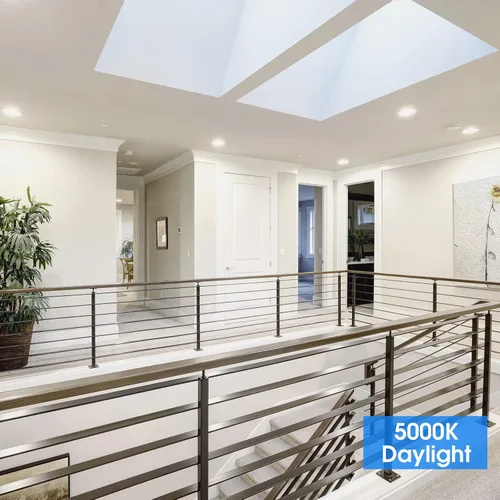 Vista 7 de E ENERGETIC LIGHTING Luz de disco LED regulable de 5/6 pulgadas, 9.5 W, 800 lúmenes, luz de techo de montaje en superficie, luz diurna de 5000 K