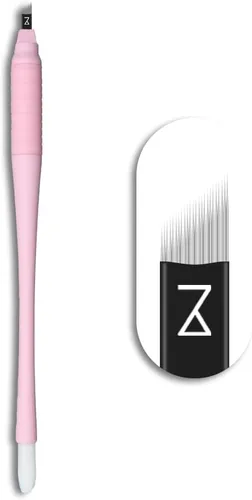 Vista 9 de M Mellie's Signature Microblading - Bolígrafo de cejas desechable con hoja esterilizada, agarre de goma cómodo y esponja de pigmento para Hermanos