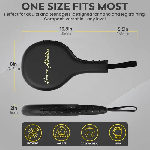 Vista 4 de Honor Athletics Professional Boxing and MMA Punching Paddles (Pair)