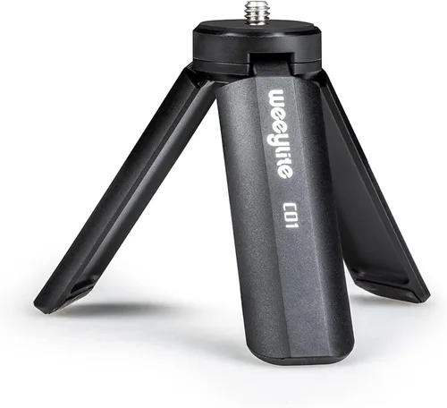 Mini trípode de 1/4, soporte de escritorio de sobremesa, trípode compacto con tornillo de 1/4 pulgadas para luz weeylite K21, luz fotográfica de