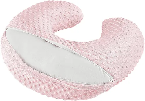 Vista 51 de Almohada de lactancia para biberón y lactancia materna, elementos esenciales de lactancia de comodidad ergonómica para mamá y bebé, almohada