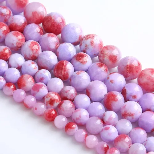 Vista 77 de 88 cuentas de piedra natural africana de piedra de sangre para hacer joyas y pulseras