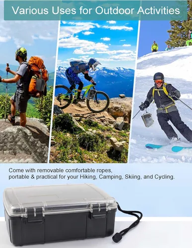 Vista 4 de Avlcoaky Caja impermeable Caja seca Contenedores impermeables Caja de almacenamiento hermética Caja seca impermeable para barco Kayak Caja