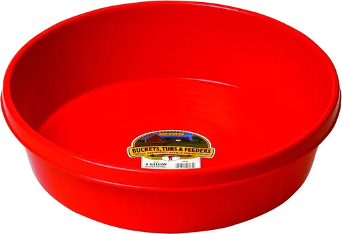 Vista 8 de Little Giant® - Palangana de plástico multiusos Sartén de alimentación Cubo de alimentación de ganado duradero y versátil Fabricado en EE. UU.