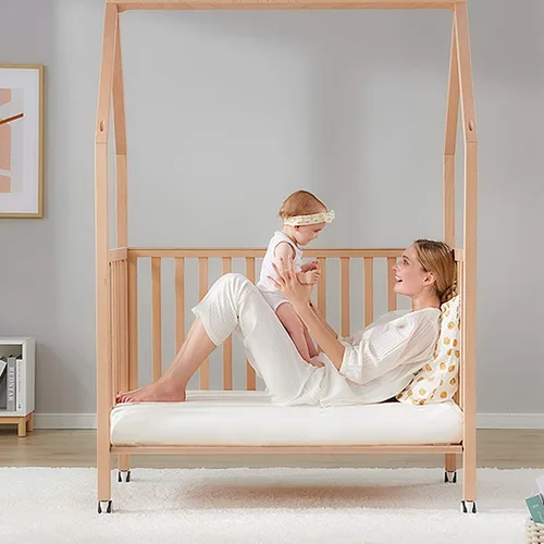 Vista 7 de BEDSUM Paquete de 2 sábanas bajeras de microfibra para cuna para niño, súper suaves y acogedoras para colchones estándar de cuna y de niño pequeño
