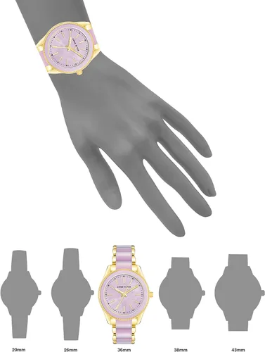 Vista 4 de Anne Klein - Reloj de pulsera de resina para mujer