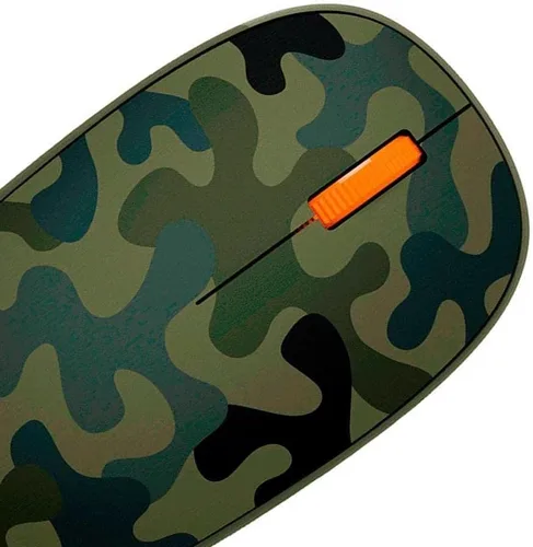 Vista 2 de Ratón Bluetooth Microsoft - Camuflaje Forestal. Diseño Compacto y Cómodo, Uso para Diestros y Zurdos, 3 Botones, Ratón Inalámbrico Bluetooth