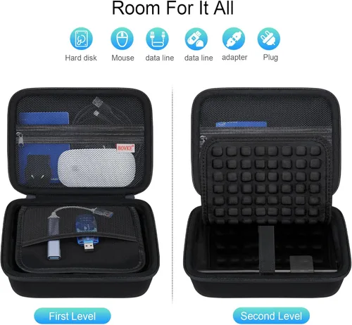 Vista 3 de BOVKE Funda de disco duro para WD Elements My Book Seagate Expansion Desktop Disco duro externo HDD 6TB 8TB 10TB 12TB 14TB 16TB 18TB 22TB 24TB 26TB