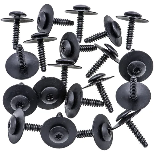 Vista 2 de Rexka 20 piezas de pernos de protección contra salpicaduras para guardabarros 11548270 Compatible con GM Chevrolet Camaro Colorado Cruze Equinox