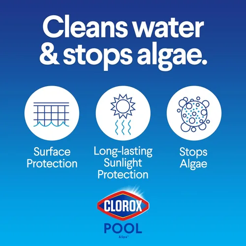 Vista 3 de Pastillas para cloración de larga duración Clorox Pool & Spa 23005 CLX Xtra Blue, de 3 pulgadas y 5 libras.