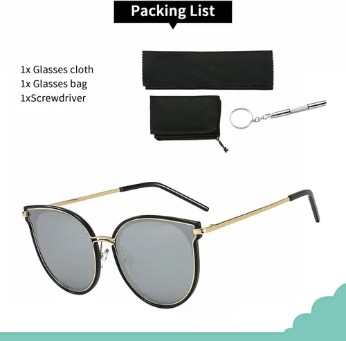 Vista 5 de Gafas de sol de gran tamaño para mujer, gafas de sol de aviador para mujeres y hombres